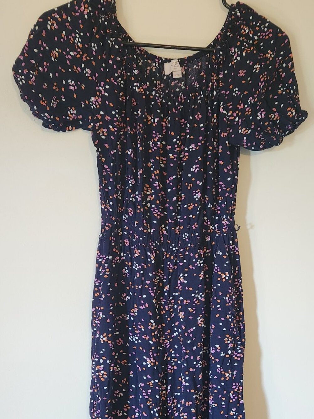 Loft Blue Confetti Jumpsuit